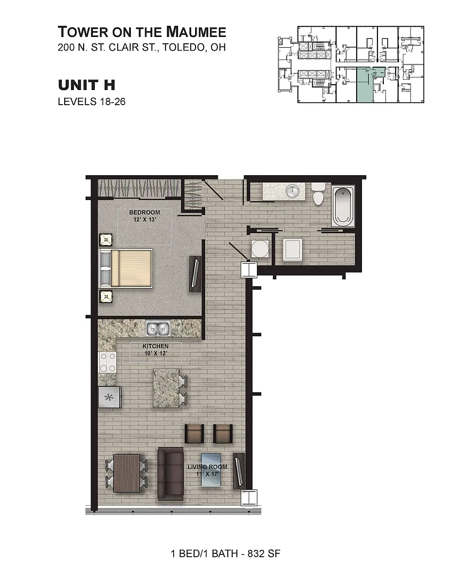 Floor plan Tower H