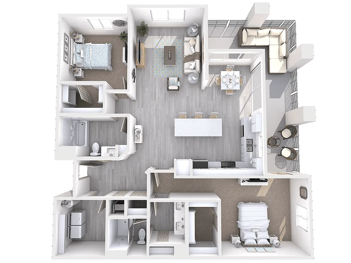 Floor plan B2D with Detached Garage