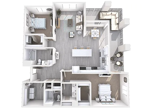 Floor plan B2D with Detached Garage