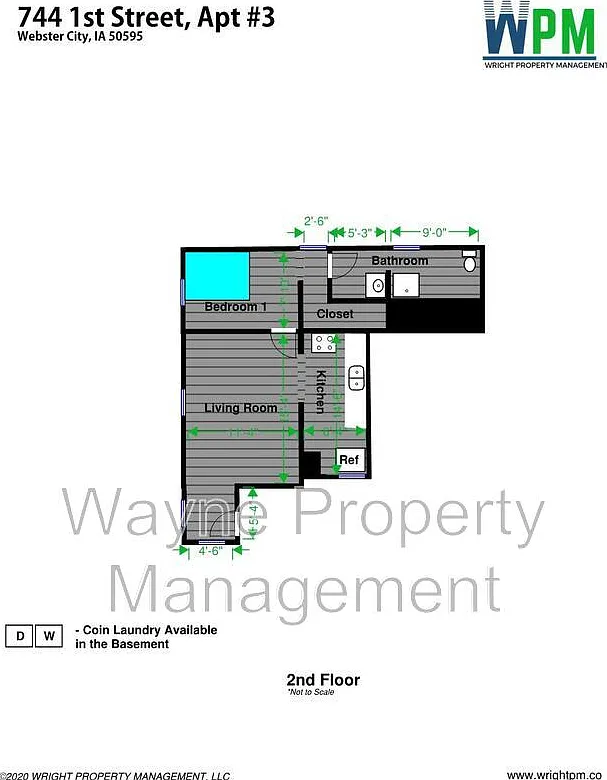 1 bed, 1.0 bath, 515 sqft, $575 — Photo 2