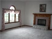 Living room with fireplace