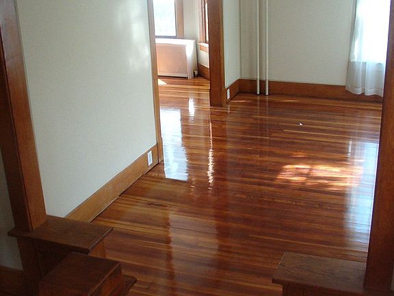 Gleaming wood floors!