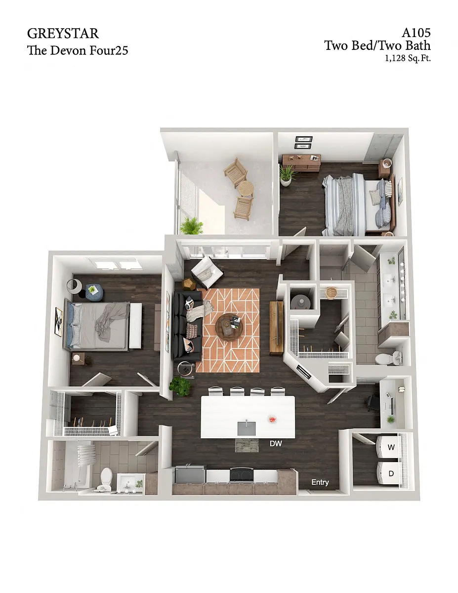 Floor plan A105