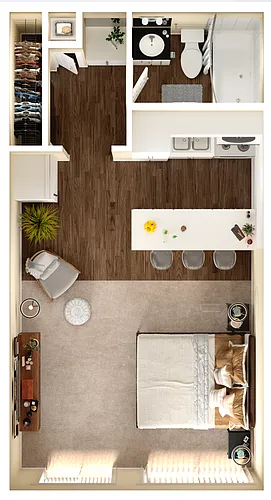 Floor plan Studio