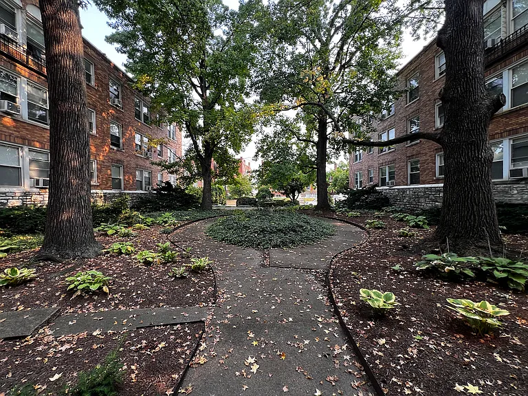 Private courtyard is available for residents to use.