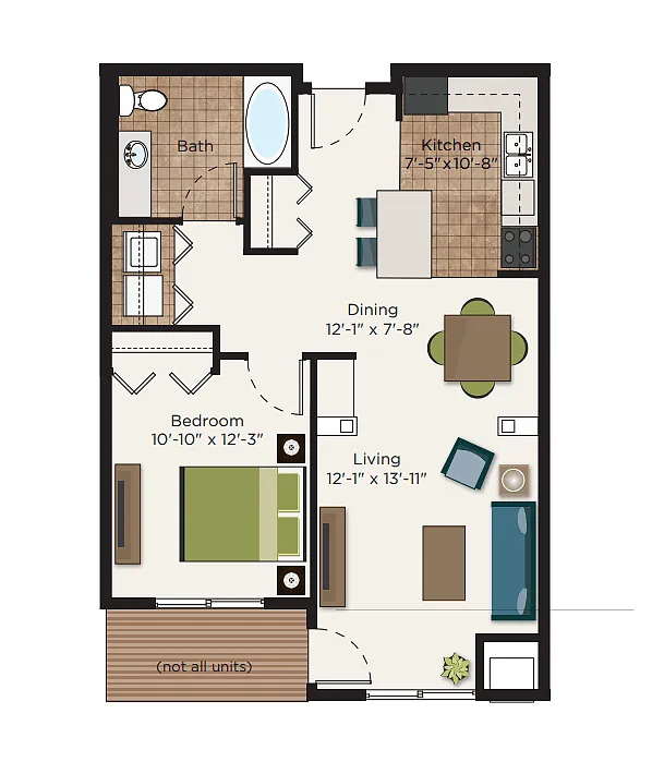 Floor plan The Shephard - Income Restrictions Apply (50% Unit