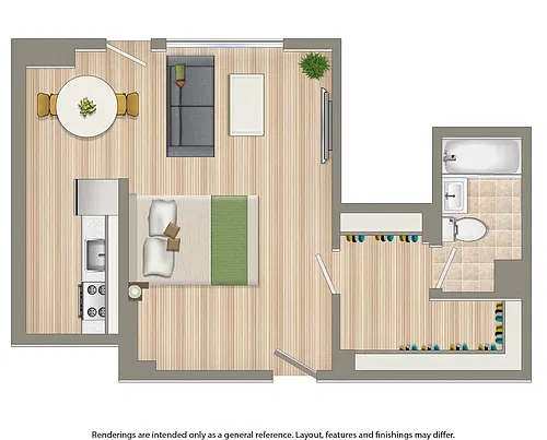 Floor plan Studio B
