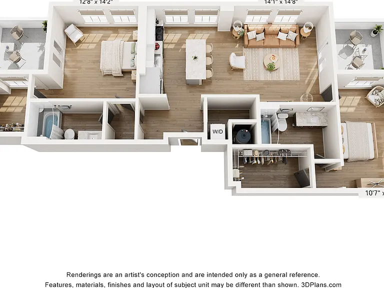2BR Type D 2BR Type D
