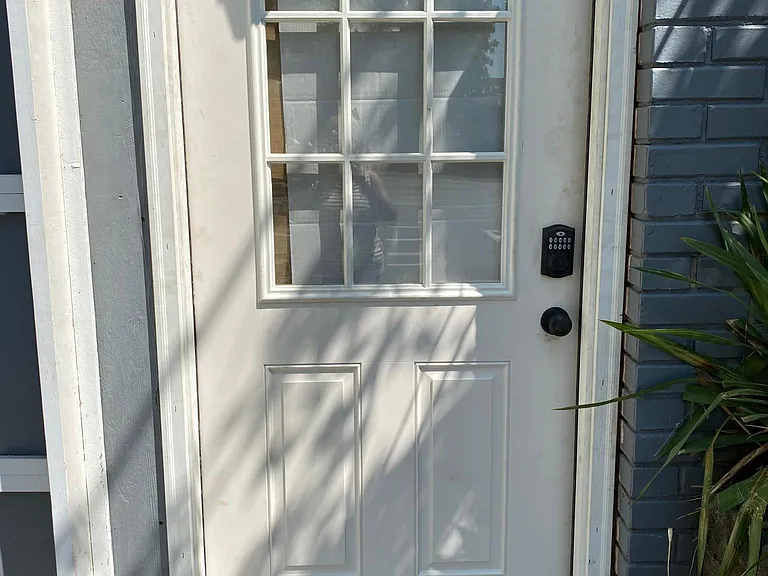 Front door to basement unit
