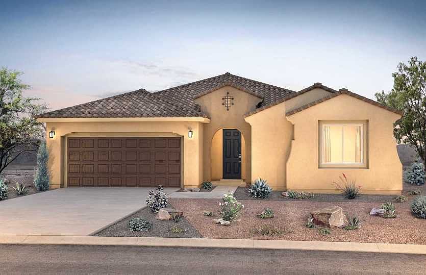 Three-car tandem garage plus a den and cafe make the Parklane design highly sought-after.