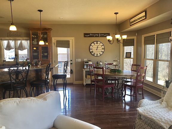 Dining and living area