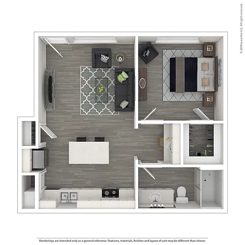 Floor plan 1 Bedroom