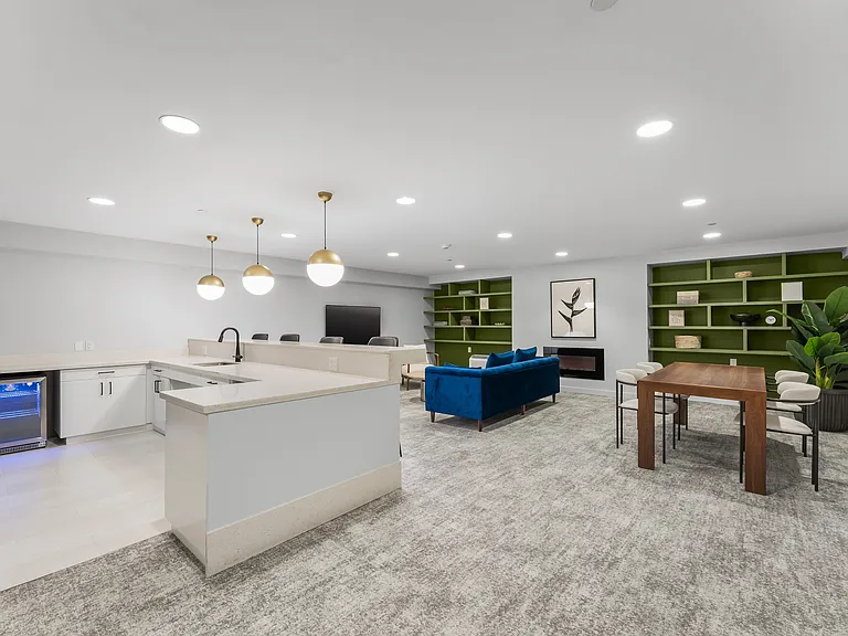 A cozy and inviting resident lounge perfect for relaxation and connection