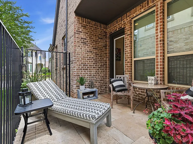 Private patio space with Elegant Stone Pavers