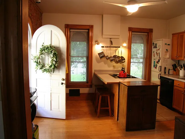 maple floors in cooks kitchen