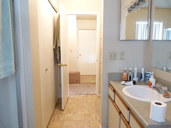 Bathroom W/D in closet on left 