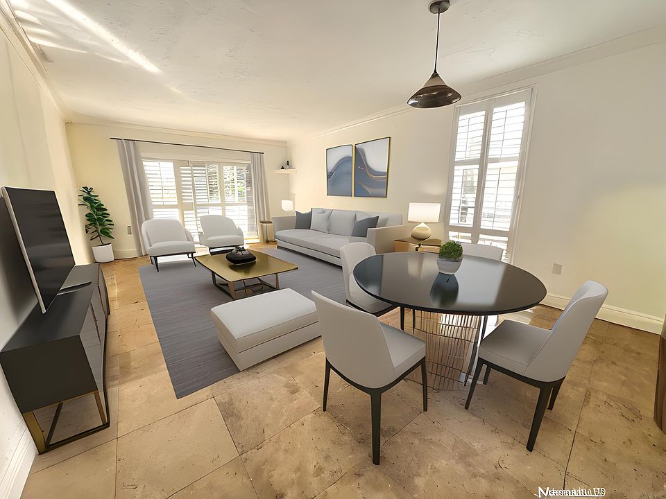 virtually staged living area