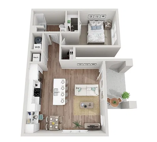 Floor plan 1B