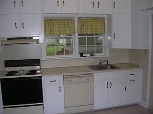 Kitchen with ceramic tile floors