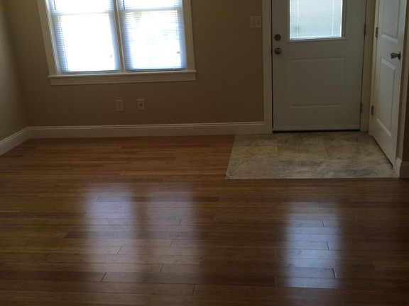 Bamboo flooring in living room