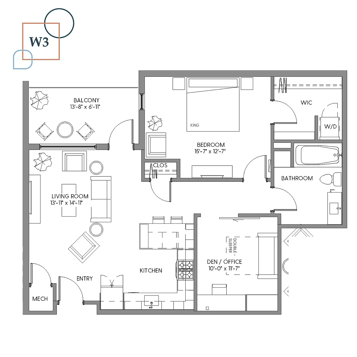 Floor plan W3