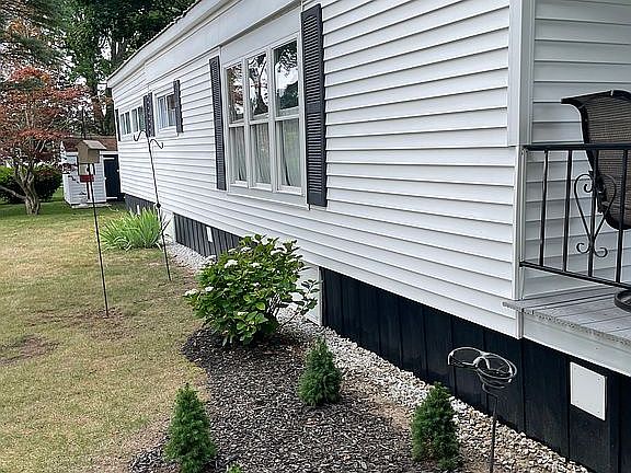Left side of house