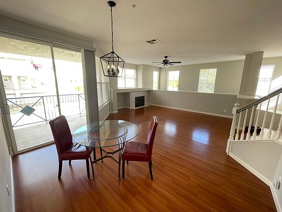 Living Room/Dining Area with balcony