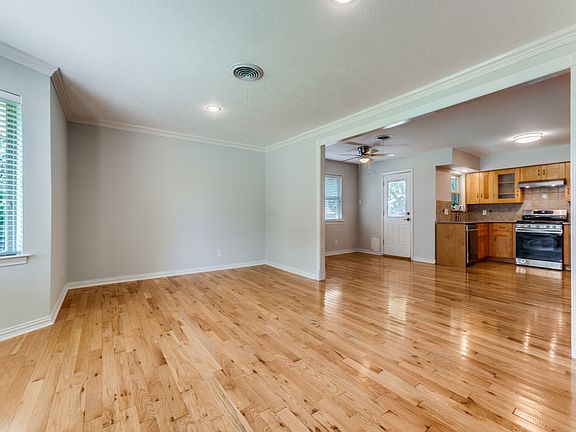 Living area looking into Kitchen