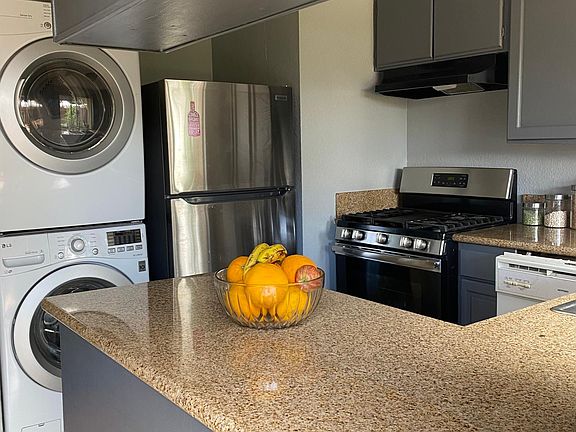 Stacked washer and dryer