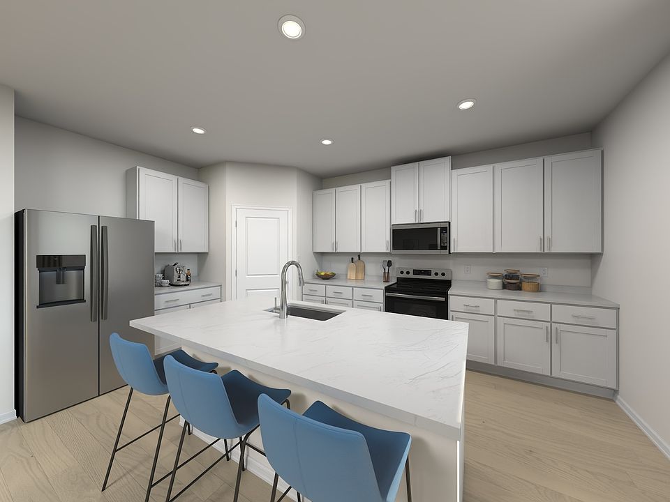 Rendering of the Lotus Floorplan Kitchen.