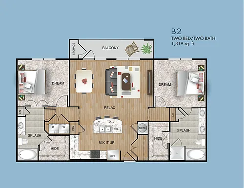 Floor plan B2
