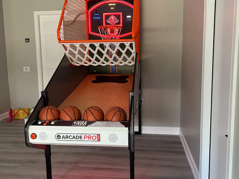 Basketball in game room