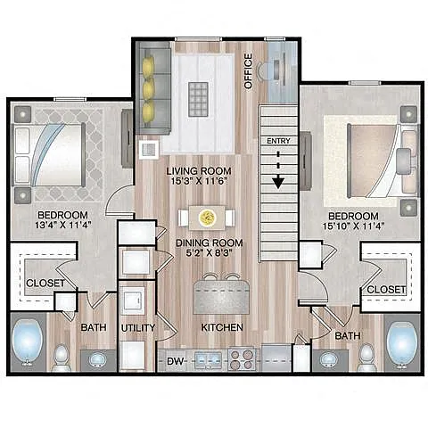 Floor plan Cornhusker Courtyard