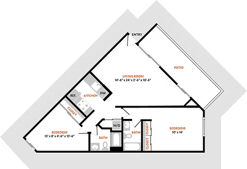 Floor plan Plan 2B