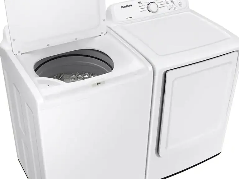 Convenient full-size washer and dryer.