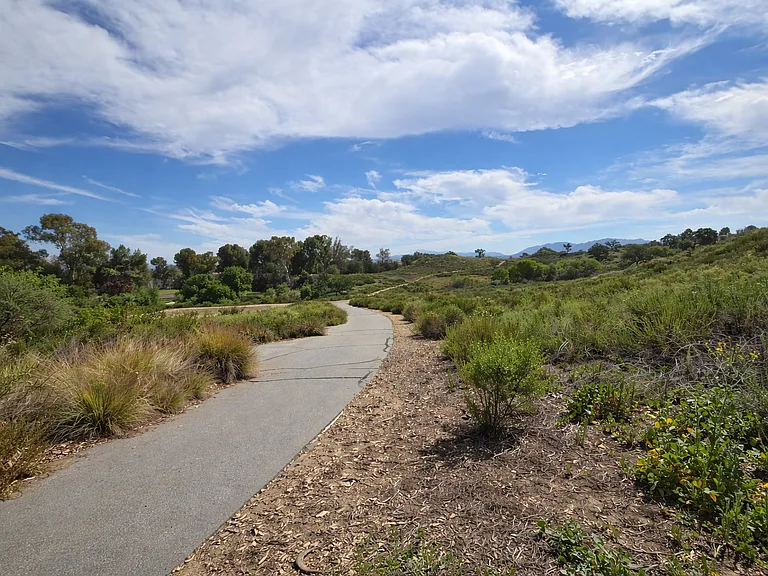 Walking trail from community park leading directly to the home