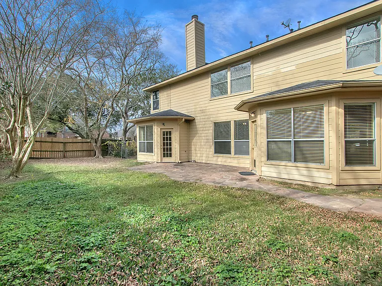 Rear view of home