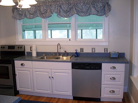 Ample counter space in kitchen.