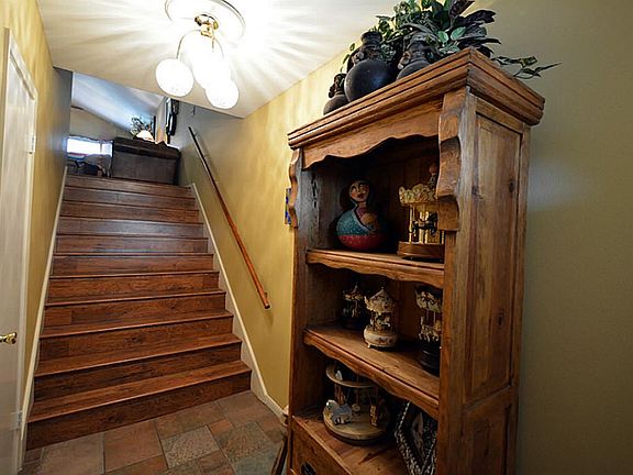 Large foyer entry with tons of charm with hardwood floors to the living area.