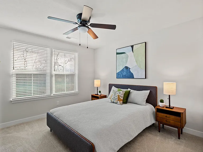 Third bedroom with queen bed and high chest