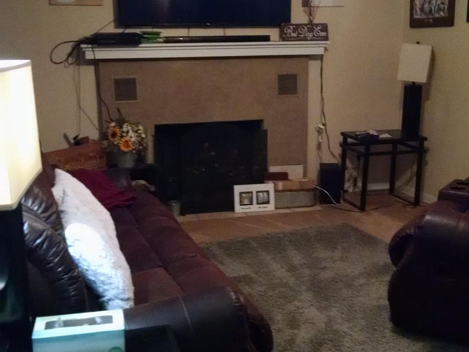 Fireplace in living room