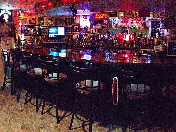 Full bar in basement