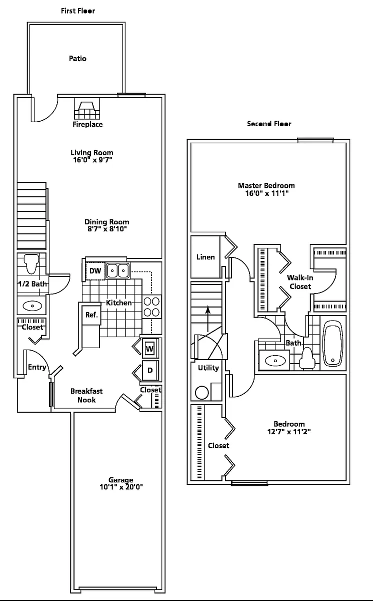 Floor plan Townhome