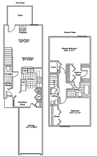 Floor plan Townhome