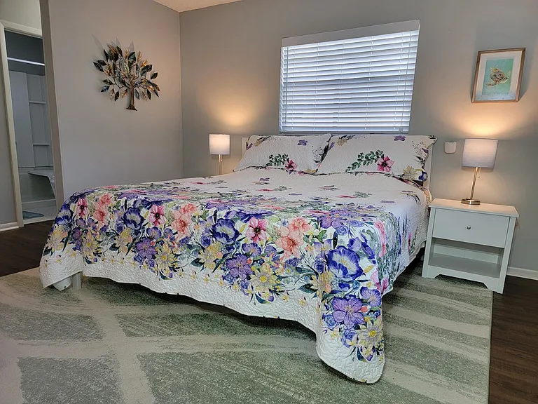 Master bedroom king-size bed