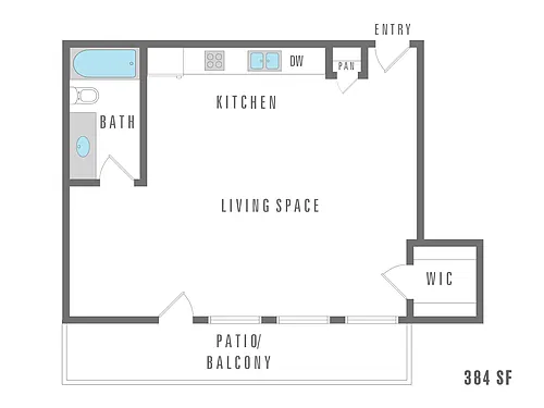 Floor plan Studio