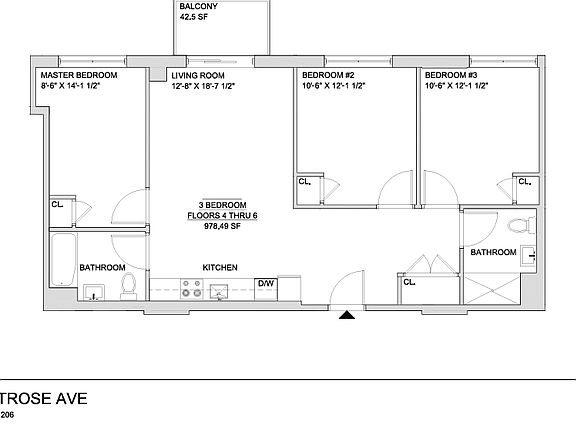 2nd image of 188 Humboldt St #5P