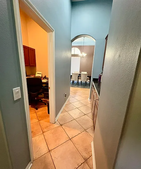 Hallway from Kitchen to Private Office