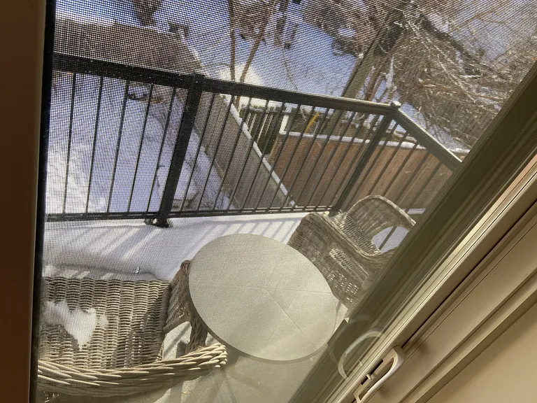 BALCONY OVERLOOKING COURTYARD