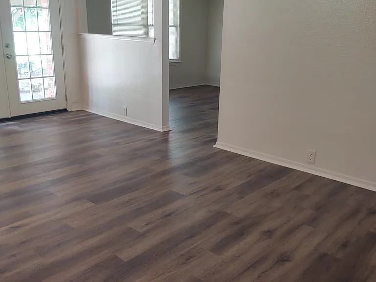 View of living room to dining room